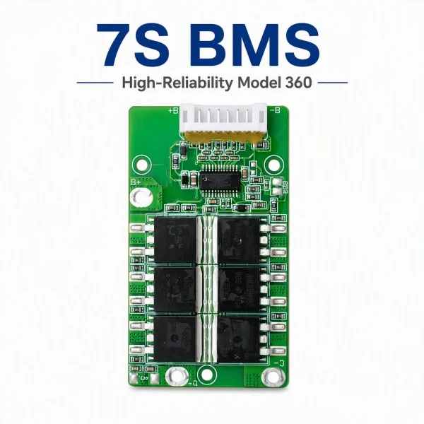 JLS-B-S07S-360-V0 Smart 7S Lithium Battery BMS | Industrial-Grade 24V Protection Board with High-Precision Cell Monitoring